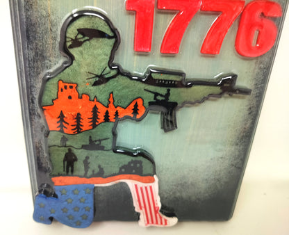 Patriotic wall plaque