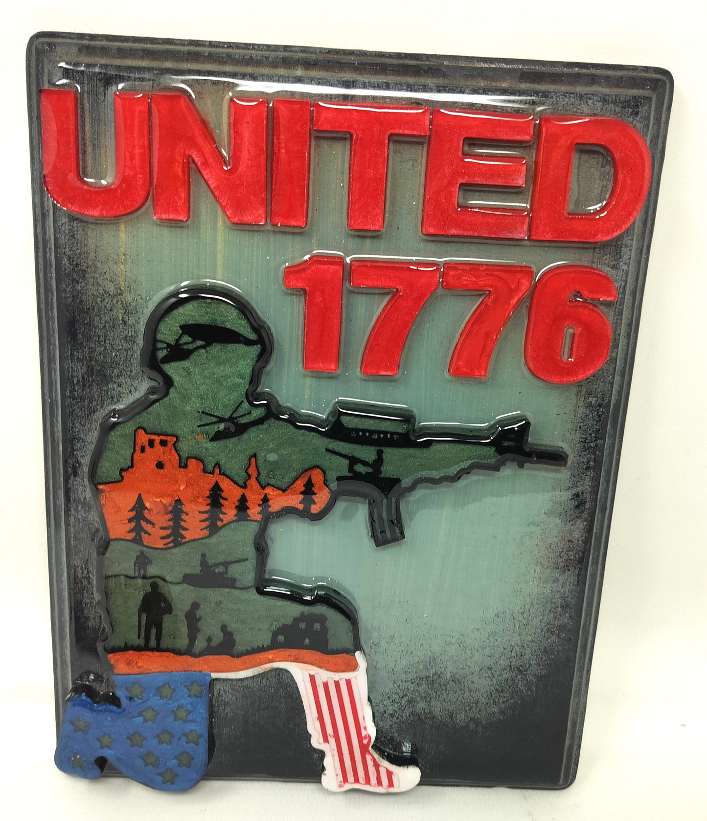 Patriotic wall plaque