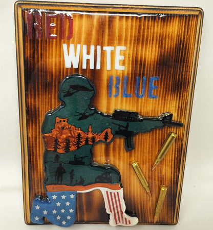 Patriotic wall plaque