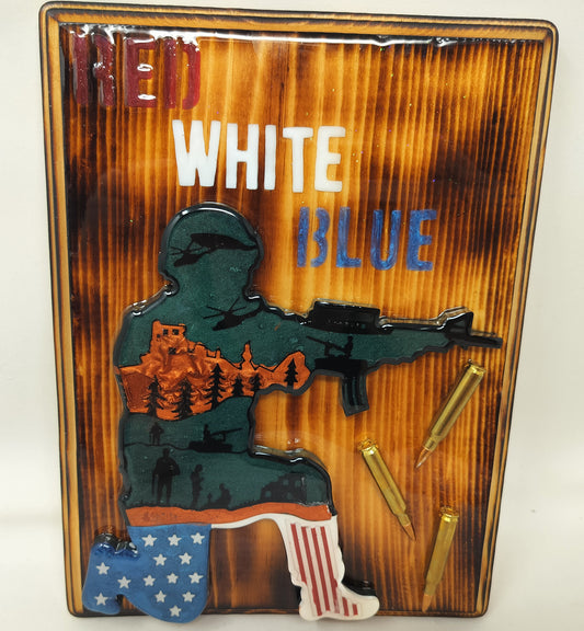 Patriotic wall plaque