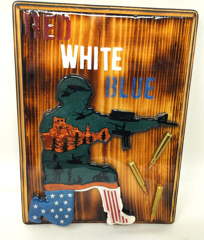 Patriotic wall plaque