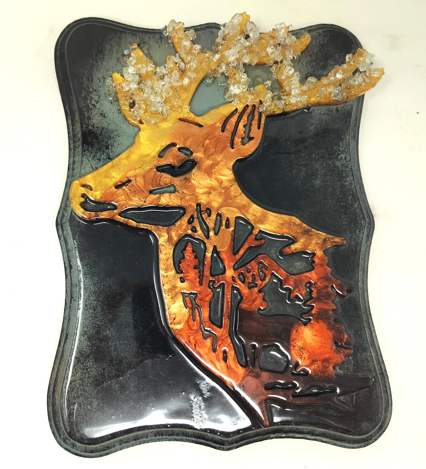 Deer wall plaque