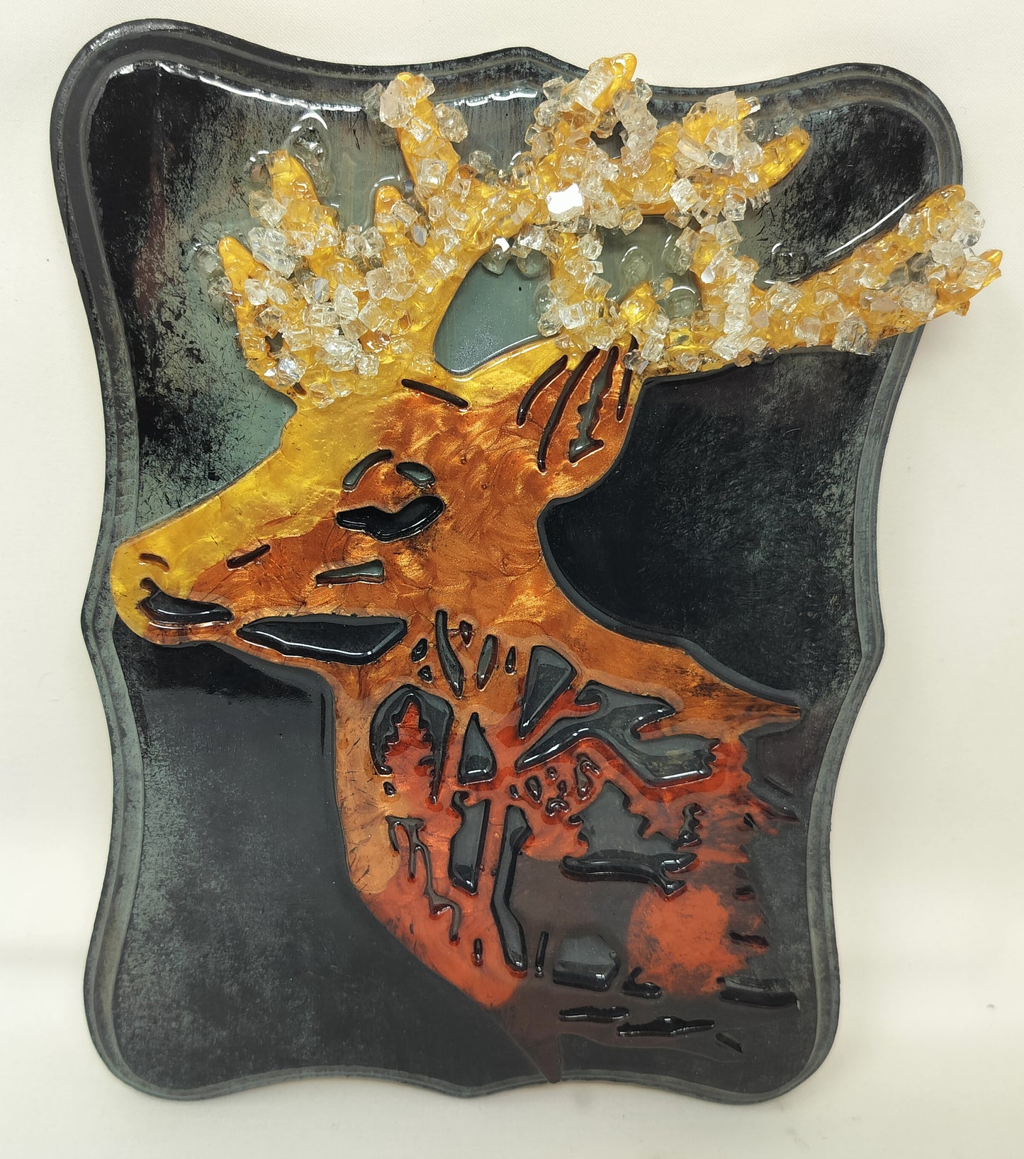 Deer wall plaque