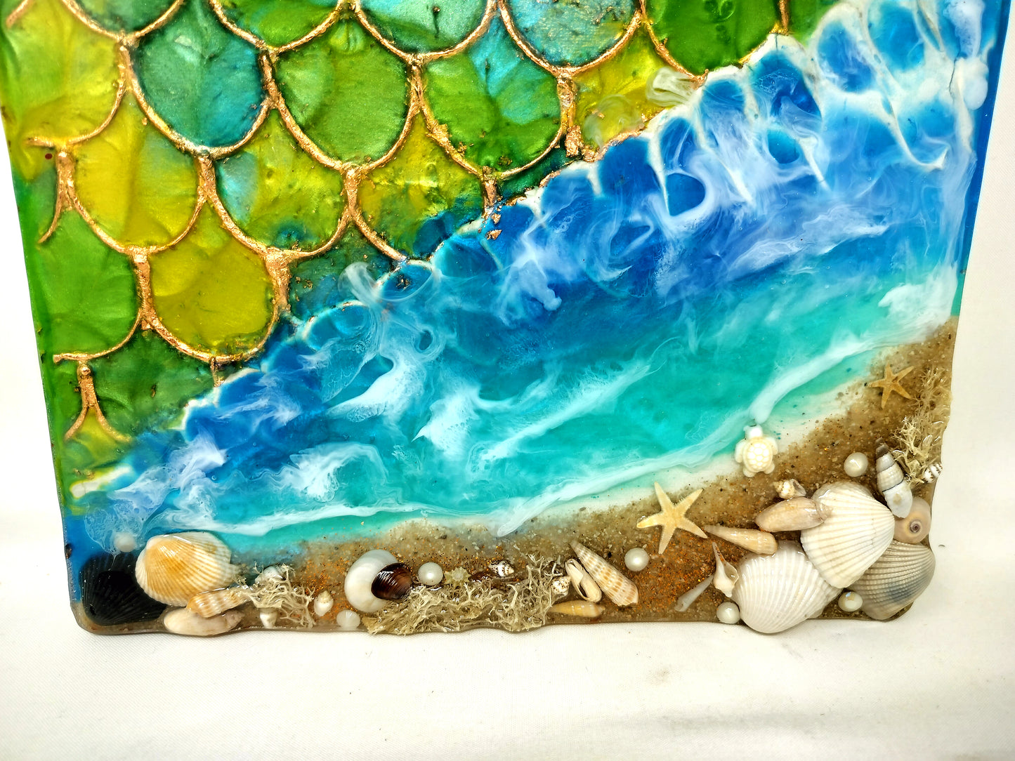 Resin canvas-Mermaid sea