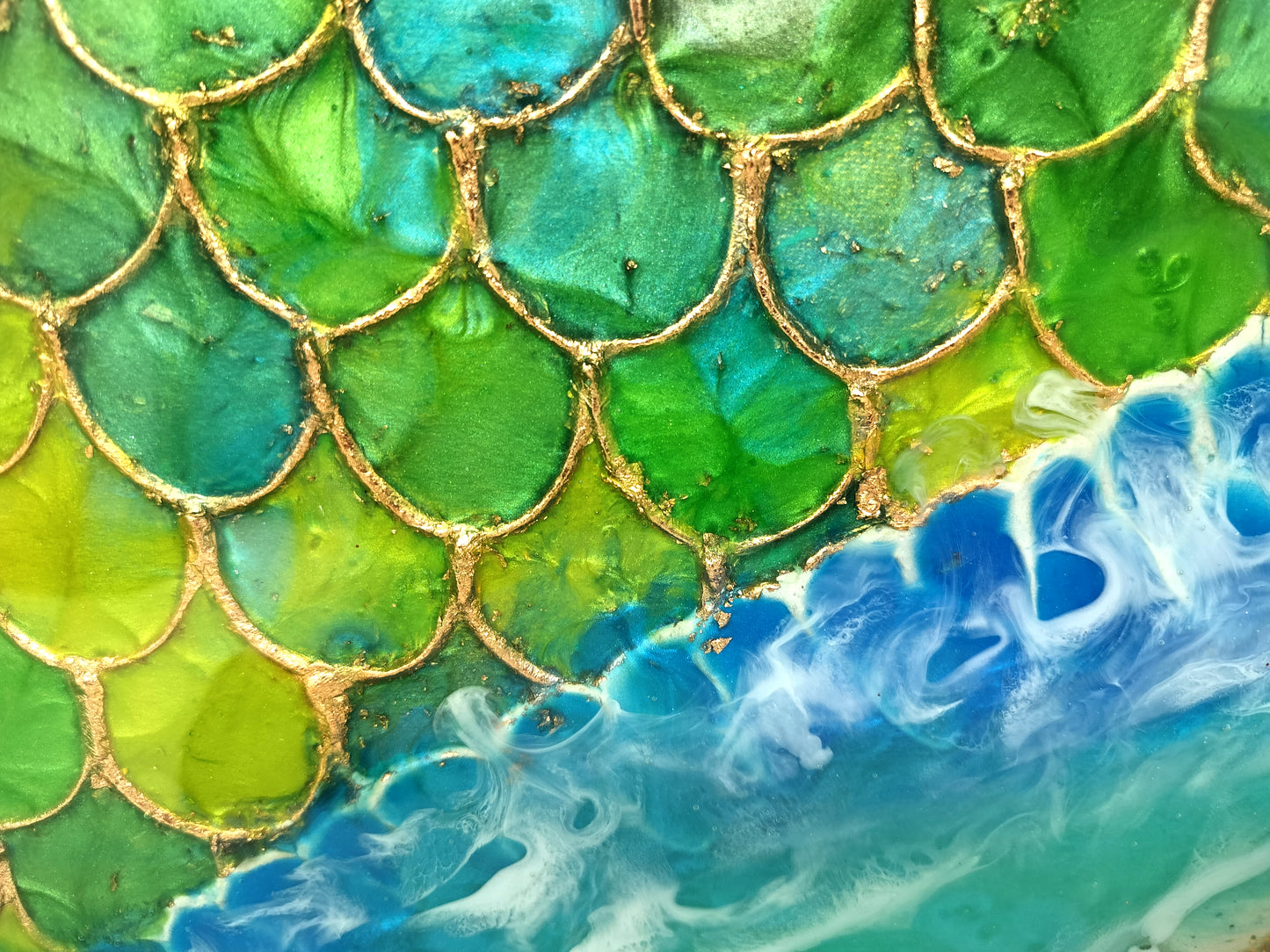 Resin canvas-Mermaid sea